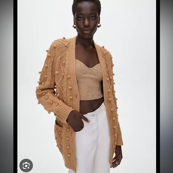 Aritzia Sweaters - Aritzia Wilfred Alps Oversized Neutral Merino Wool Knit Cardigan